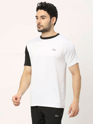 Men's Sports T-Shirt - White and Black - 3