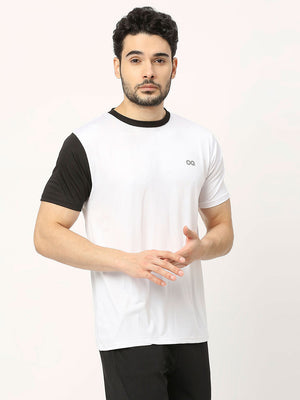 Men's Sports T-Shirt - White and Black - 4