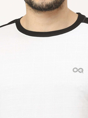 Men's Striped Sports T-Shirt - White and Black - 5