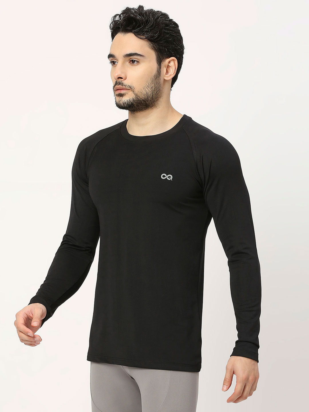 Men's Quick-drying Athletic Sports T-shirt Crew Neck Long Sleeve