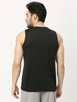 Men's Sports Vest - Black - 2