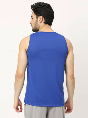 Men's Sports Vest - Royal Blue - 2