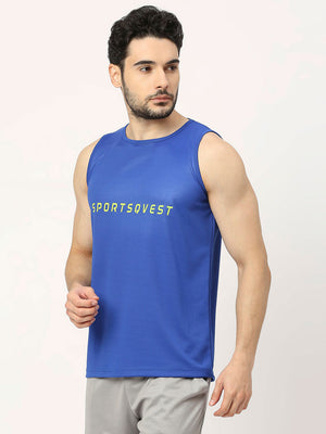 Men's Sports Vest - Royal Blue - 3