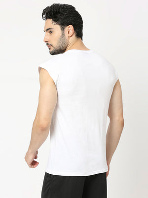 Men's Sports Vest - White - 2