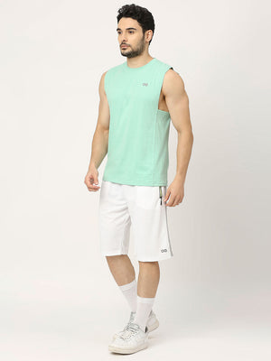 Men's Sports Vest - Mint Green - 6