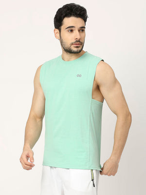 Men's Sports Vest - Mint Green - 3