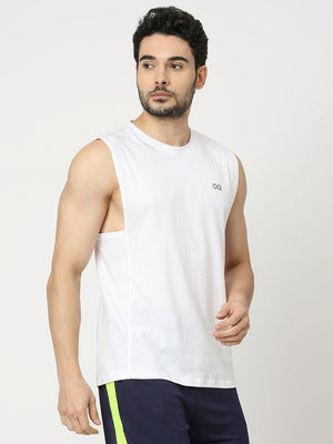 Men's Sports Vest - White - 4