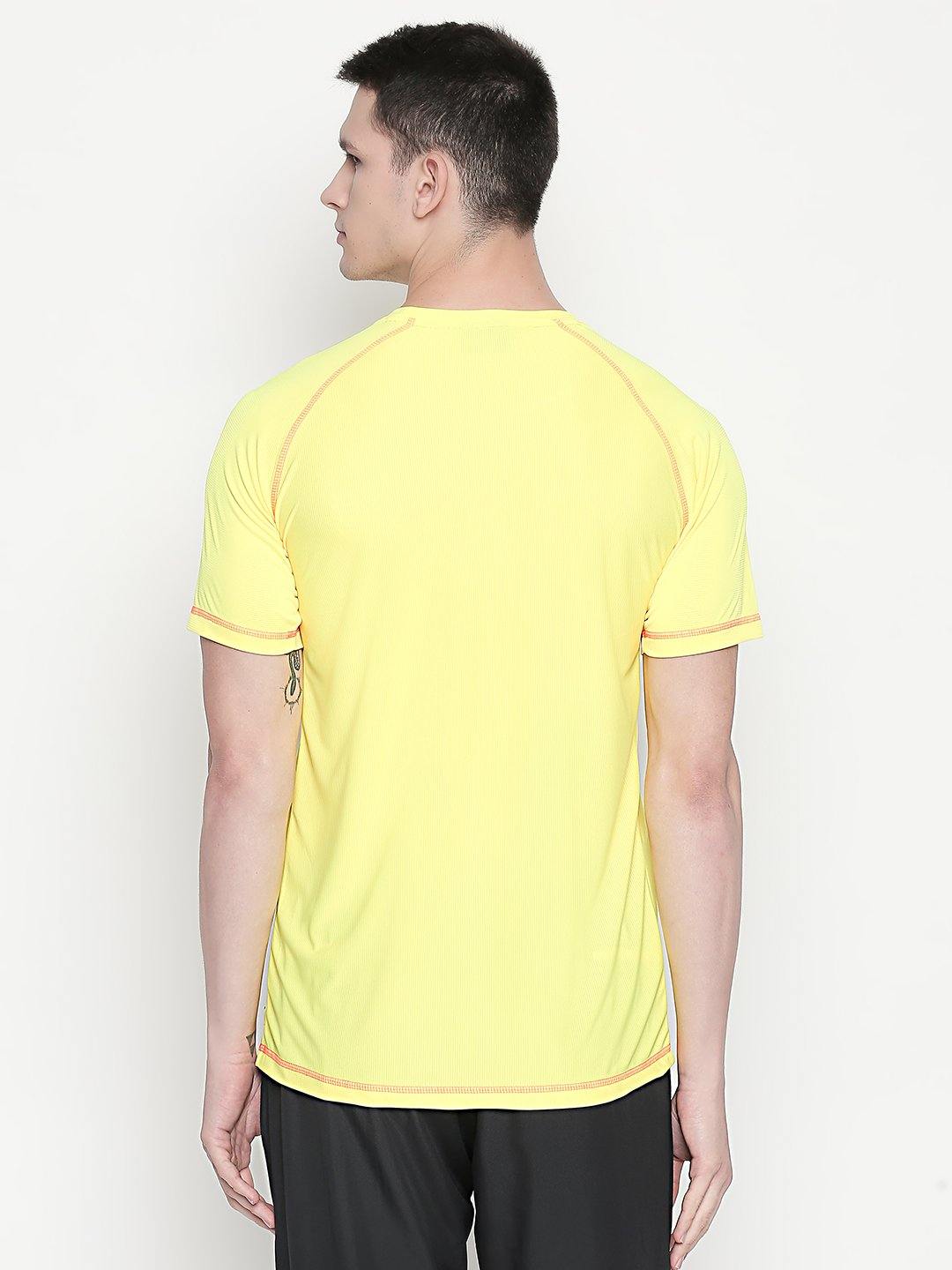 Plain yellow t shirt mens online