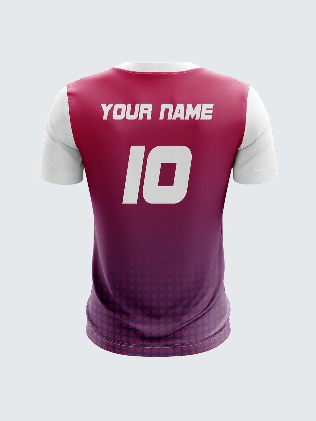 Men White Printed Cricket Jersey Sportsqvest