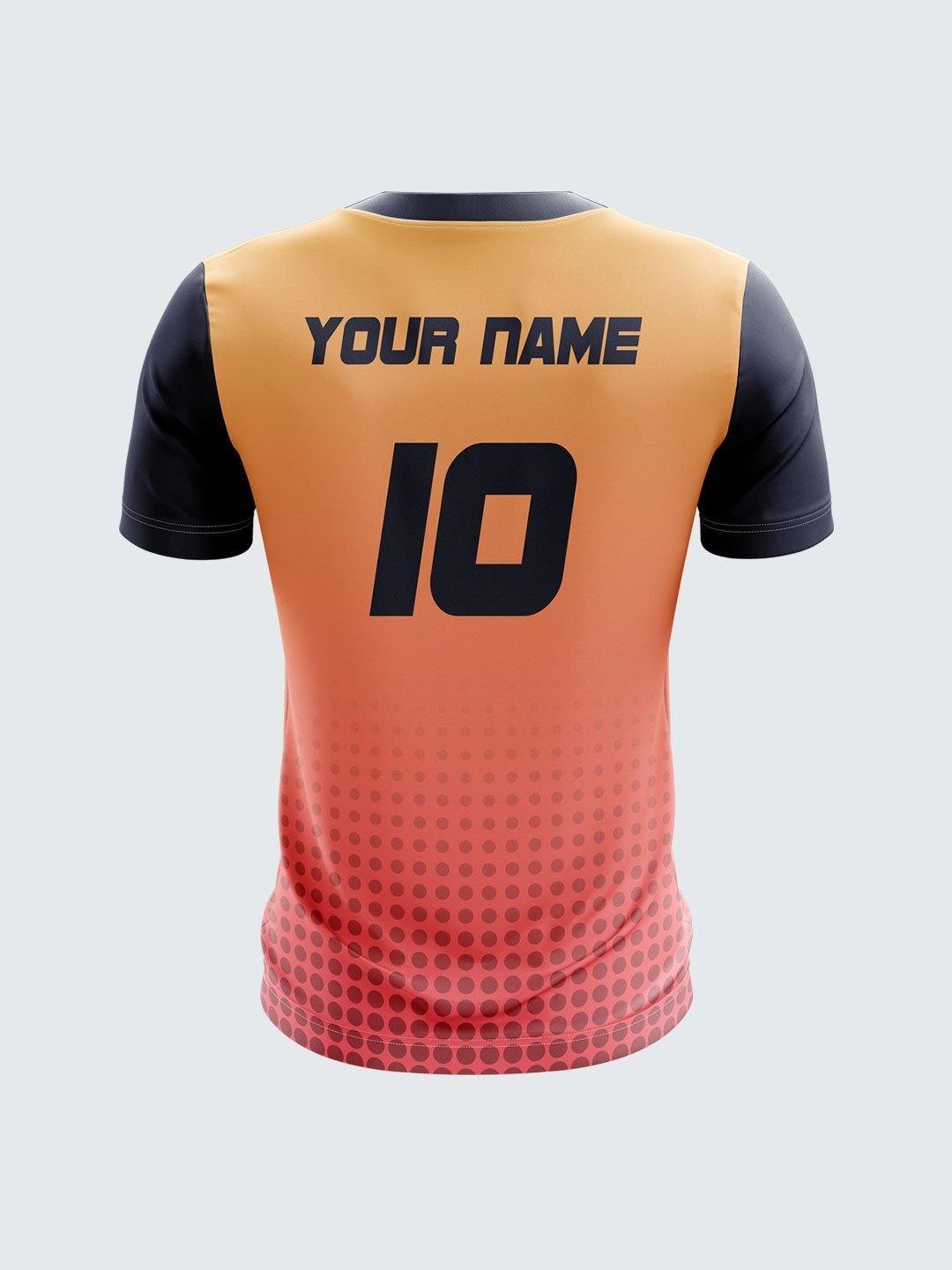 Men Navy Blue Printed Cricket Jersey Sportsqvest