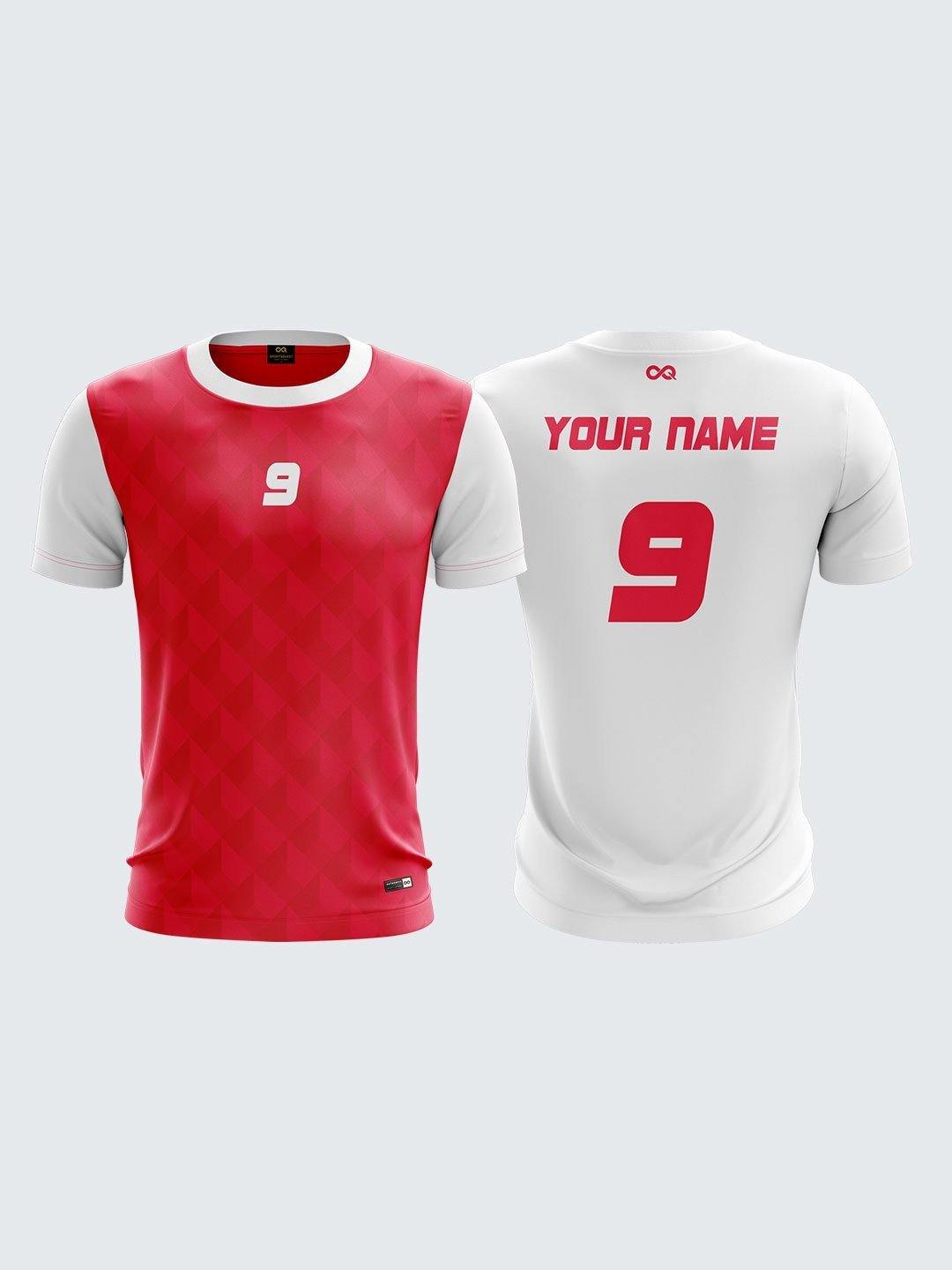 Men Pink Printed Cricket Jersey Sportsqvest