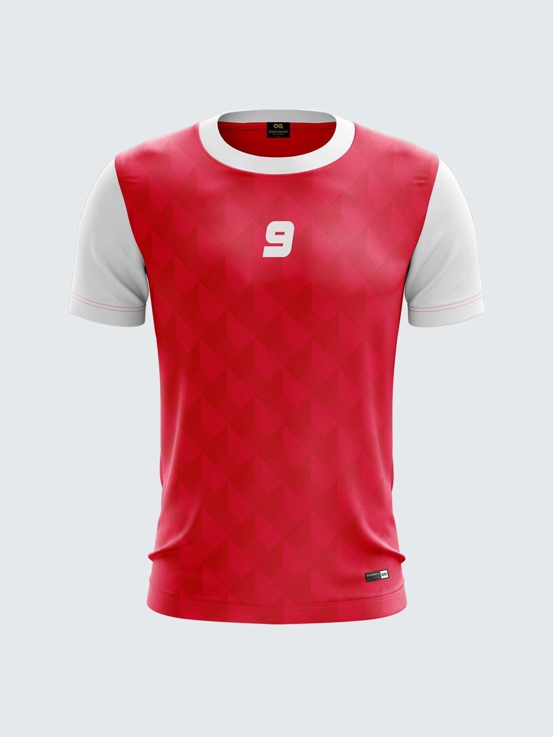 Men Pink Printed Cricket Jersey Sportsqvest