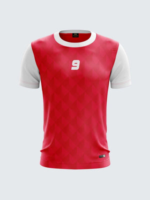 Men Pink Printed Cricket Jersey Sportsqvest