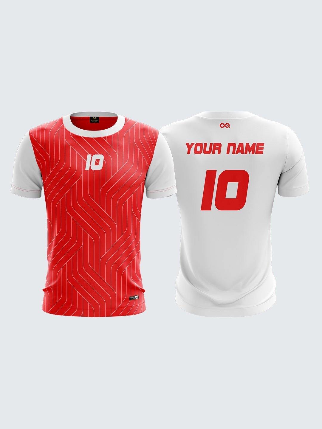 Men White Printed Cricket Jersey Sportsqvest