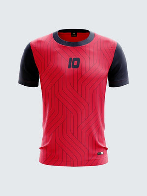 Men Navy Blue Printed Cricket Jersey Sportsqvest