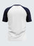 Men Solid White & Blue Raglan Sleeve T-shirt-1699WB