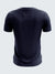 Men Blue Printed Round Neck Sports T-shirt -1784BL - Sportsqvest