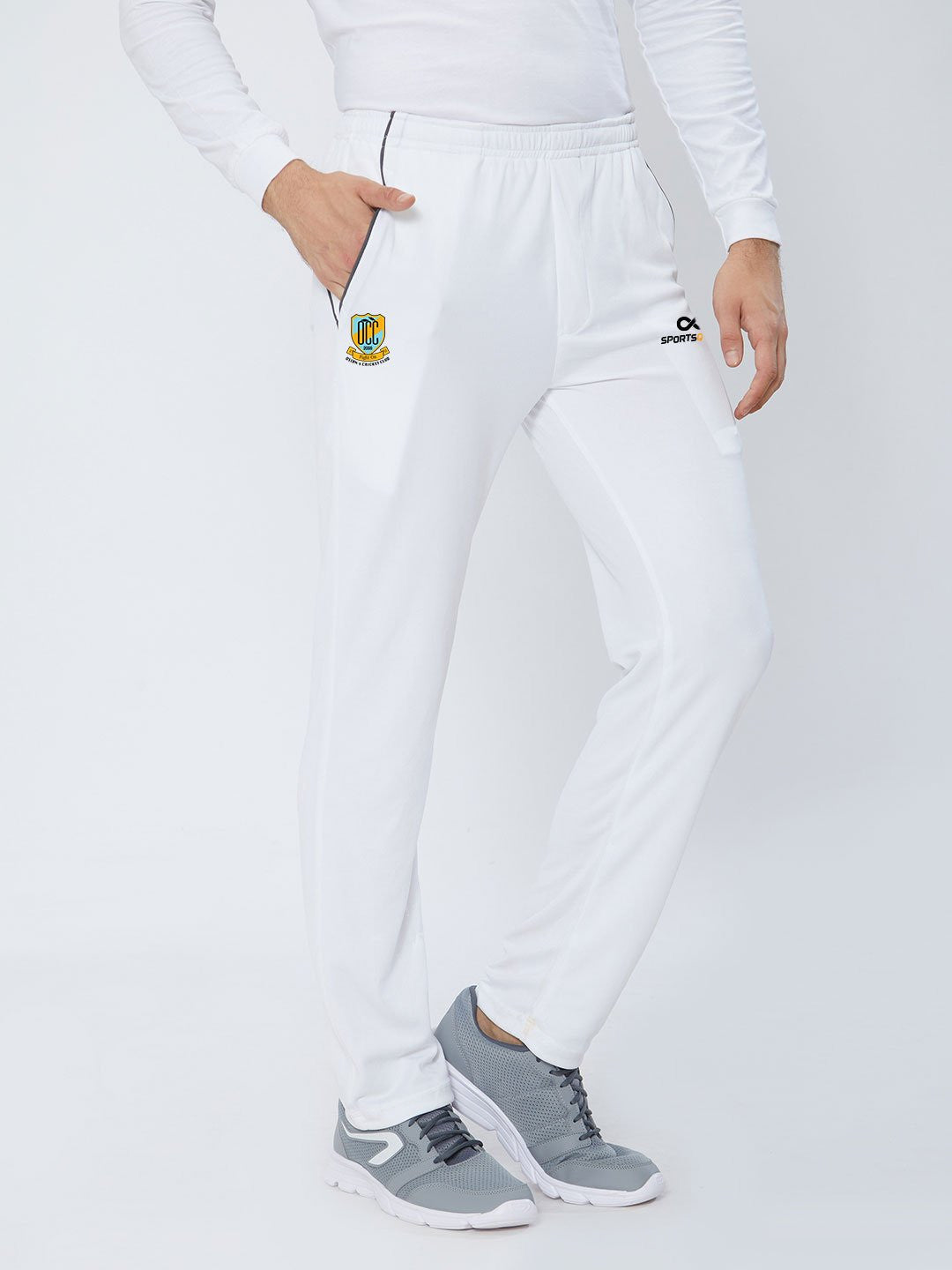 Men White Cricket Pants - A10017WH