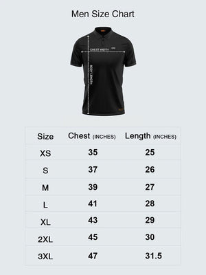 Men's Henley Black T-Shirt (Full Sleeve) - CS9009 - Sportsqvest