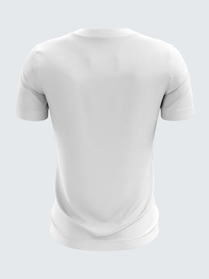 Men Black Printed Round Neck Training T-shirt-1435BK Sportsqvest