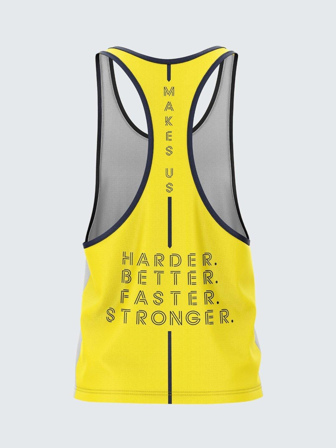 Men Racerback Yellow Vest-1659YW