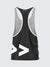 Men Racerback Black Vest-1662BK