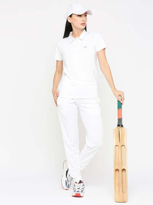 Women's White Sports Polo - 5