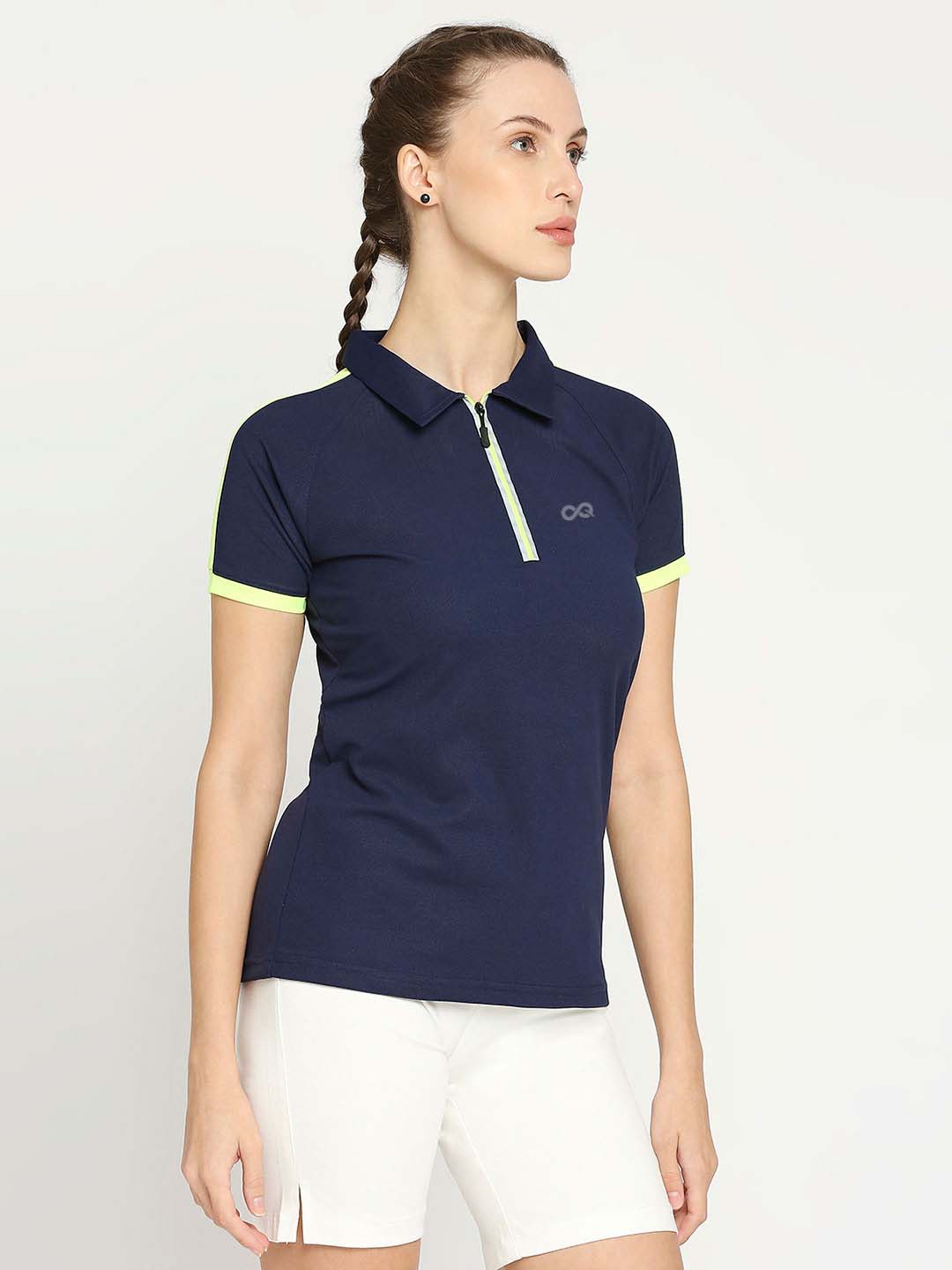 Women&#39;s Navy Blue Golf Polo - 4