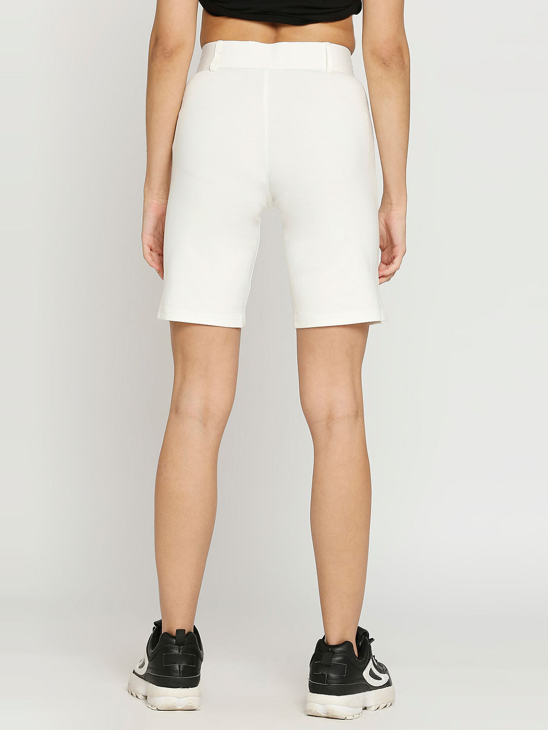 Women&#39;s Regular White Golf Shorts - 2