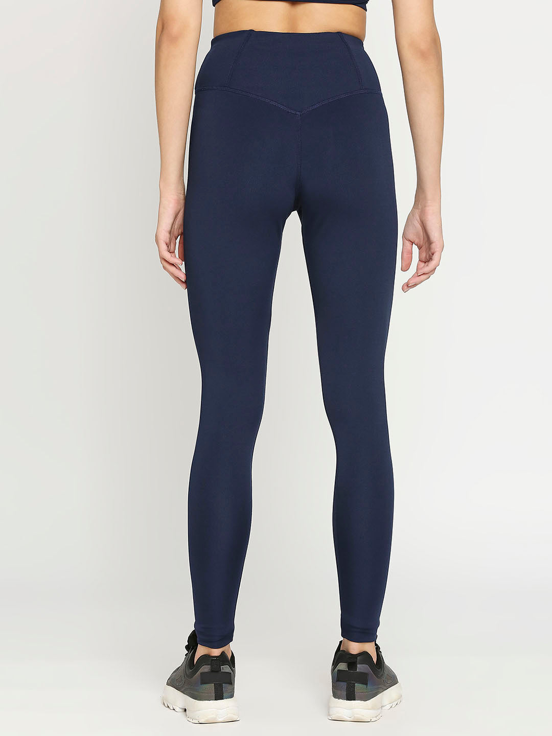Women's Sports Leggings - Navy Blue - 1