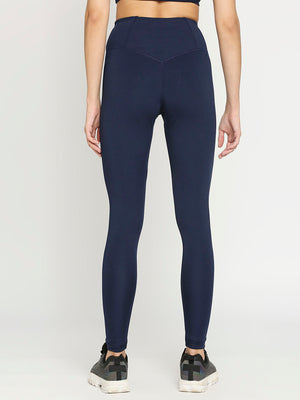 Ellie Tights - Dark Blue High Quality and only $36! | Cropped sports  leggings, Outfits with leggings, Women high waist pants