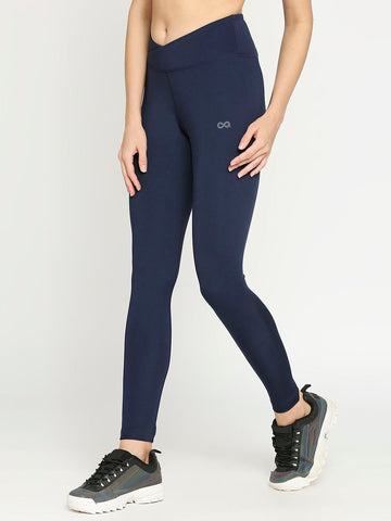 Buy Women Navy Regular Fit Solid Casual Trousers Online - 365545 | Allen  Solly