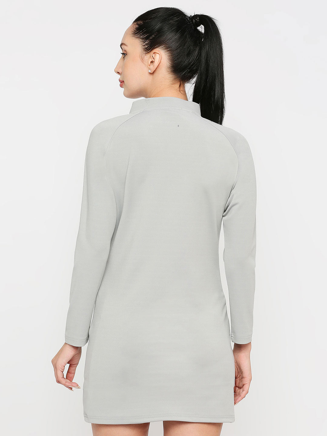 Women's Grey Tennis Dress - Elegant and Performance-Driven | Sportsqvest Women's Grey Tennis Dress - Elegant and Performance-Driven | Sportsqvest