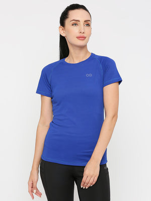 Women's Royal Blue Sports T-Shirt - 1