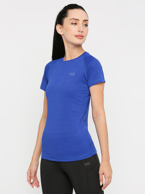 Women's Royal Blue Sports T-Shirt - 3