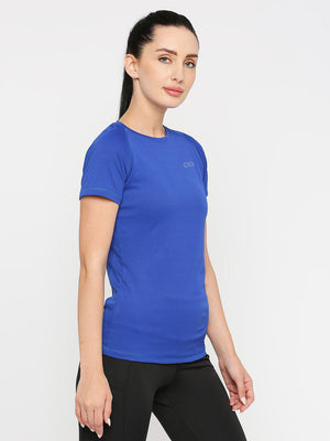 Women's Royal Blue Sports T-Shirt - 4