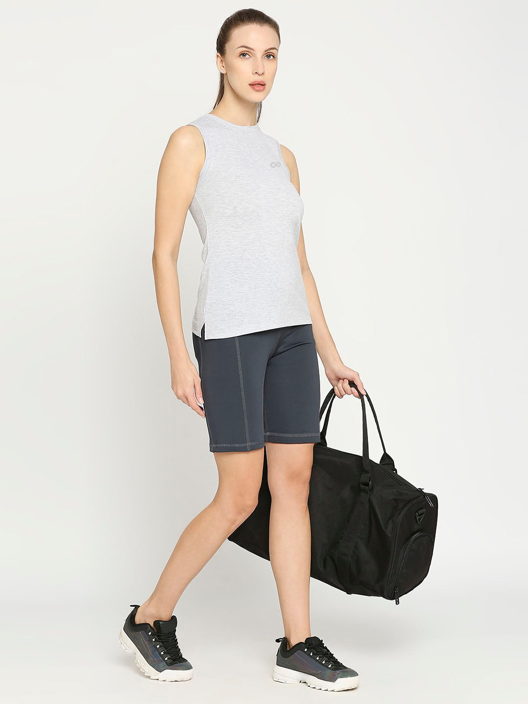 Women's Grey Sports Vest - 5