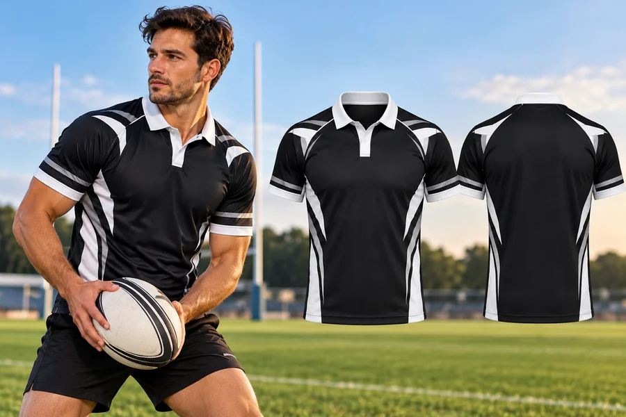 Black Rugby Jersey