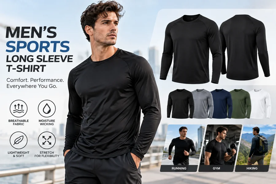 Mens Sports Long Sleeve Tshirt