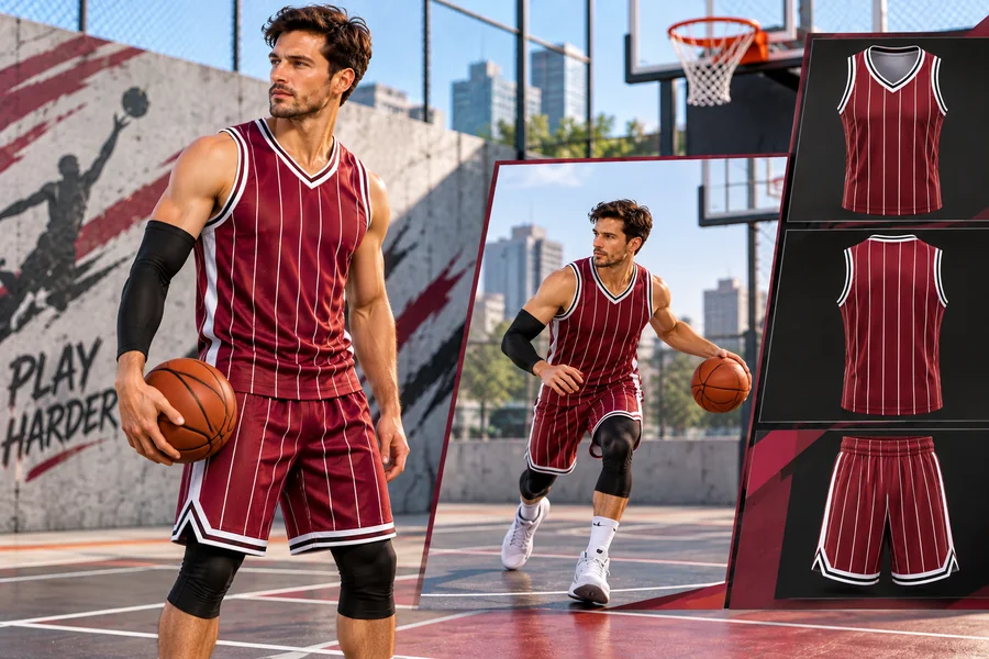 Striped Basketball Jersey